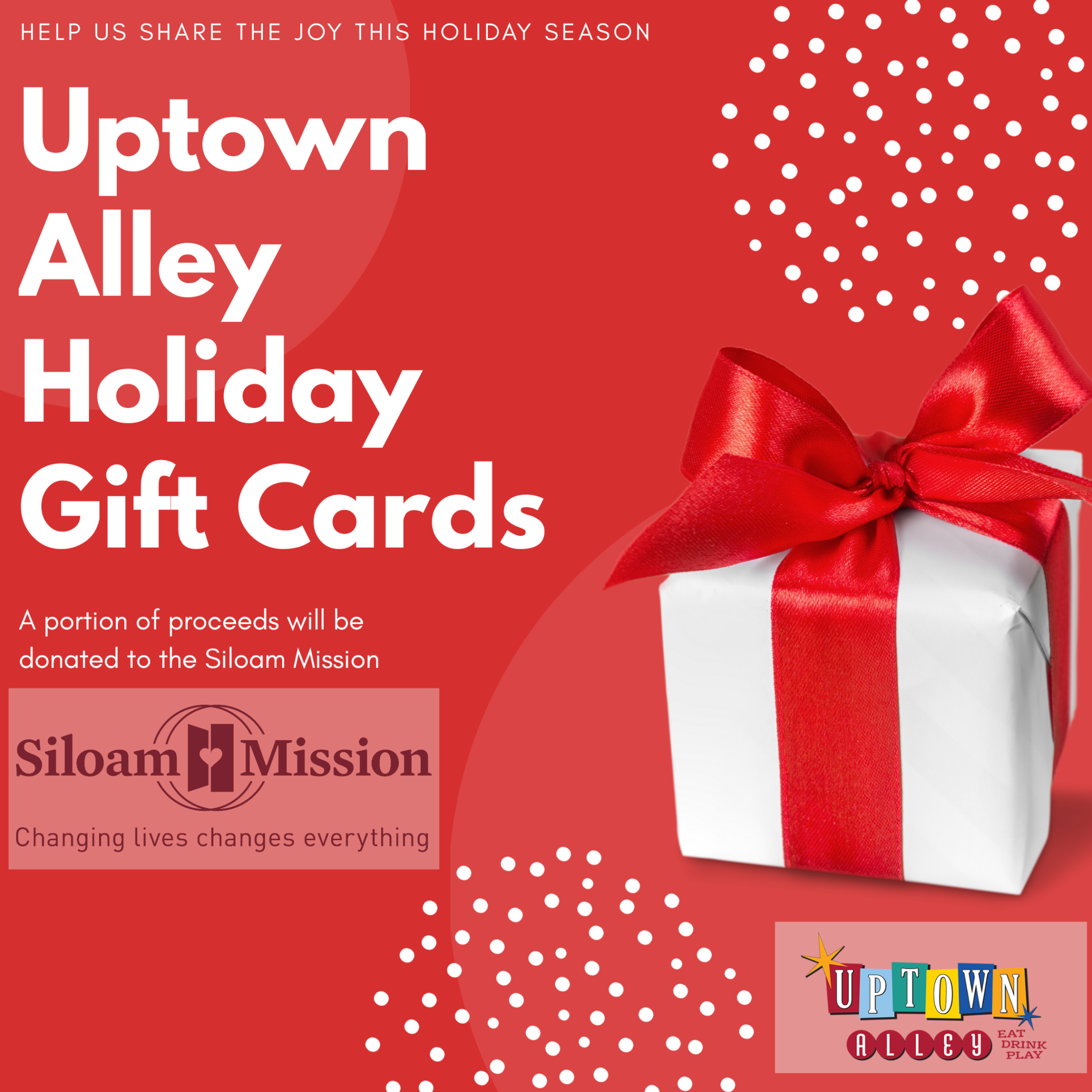 Gift Card Fundraiser For Siloam Mission | Uptown Alley